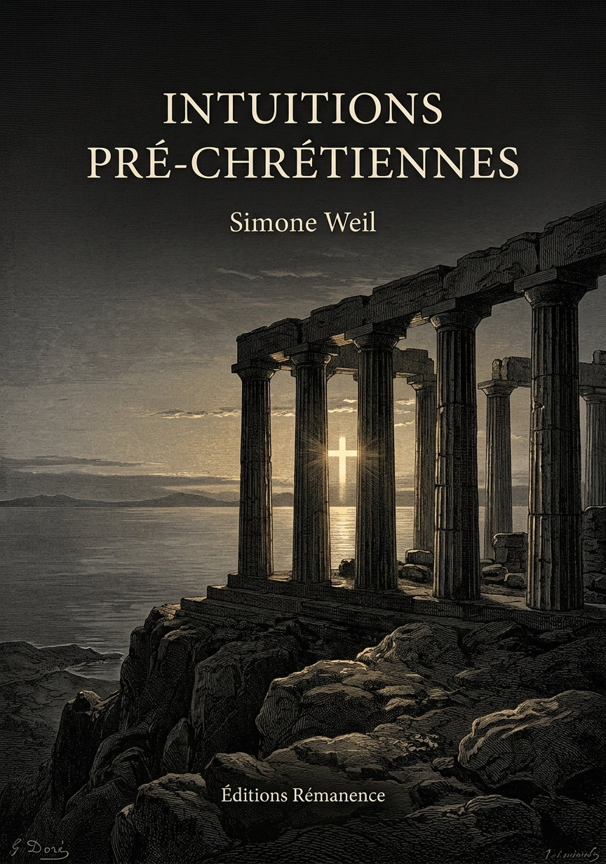 Livre Intuitions pré-chrétiennes par Simone Weil - Couverture - Editions Remanence