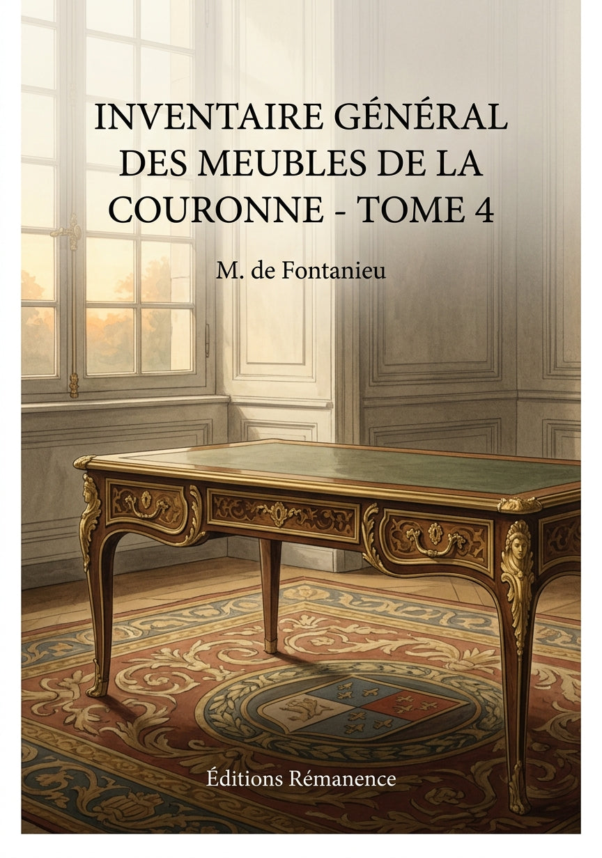 Livre Inventaire général des meubles de la Couronne - Tome 4 par M. de Fontanieu - Couverture - Editions Remanence