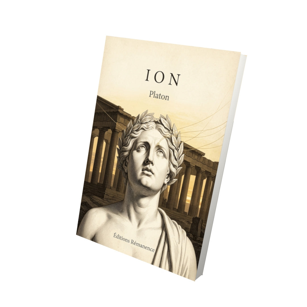 Livre Ion par Platon - Vue 3D - Editions Remanence