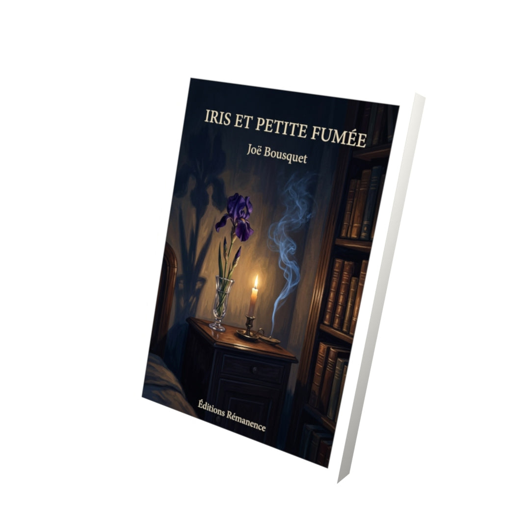 Livre Iris et petite fumée par Joë Bousquet - Vue 3D - Editions Remanence