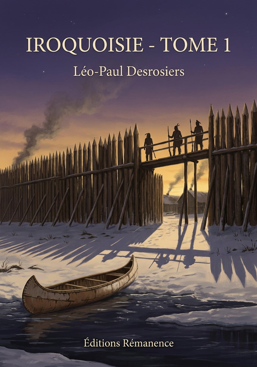 Livre Iroquoisie - Tome 1 par Léo-Paul Desrosiers - Couverture - Editions Remanence