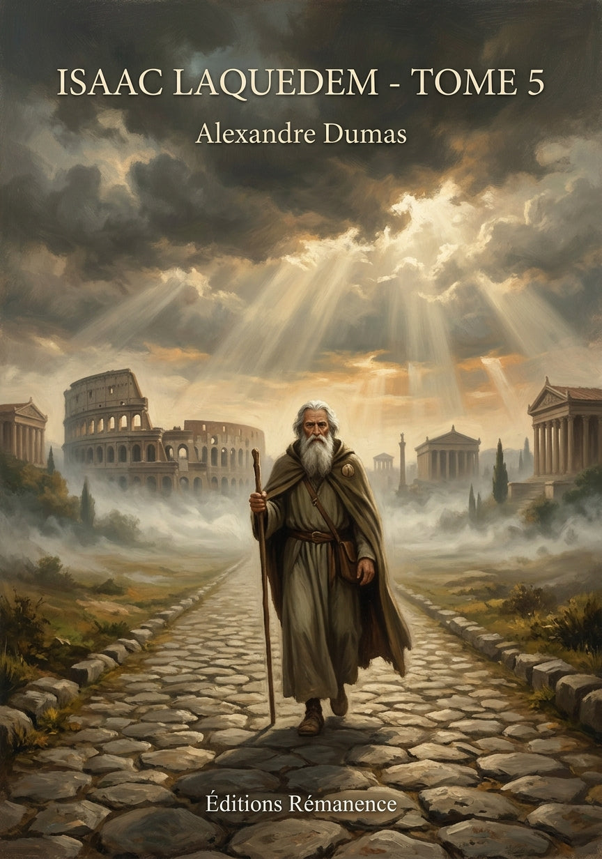Livre Isaac Laquedem - Tome 5 par Alexandre Dumas - Couverture - Editions Remanence