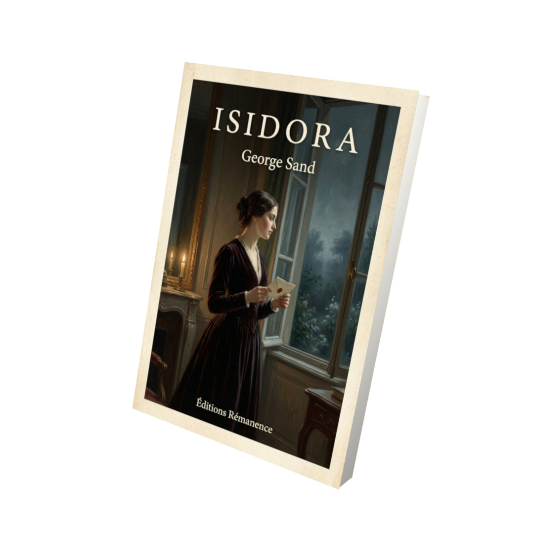 Livre Isidora - George Sand - Vue 3D - Editions Remanence