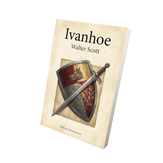 Livre Ivanhoe – Walter Scott - Vue 3D - Editions Remanence