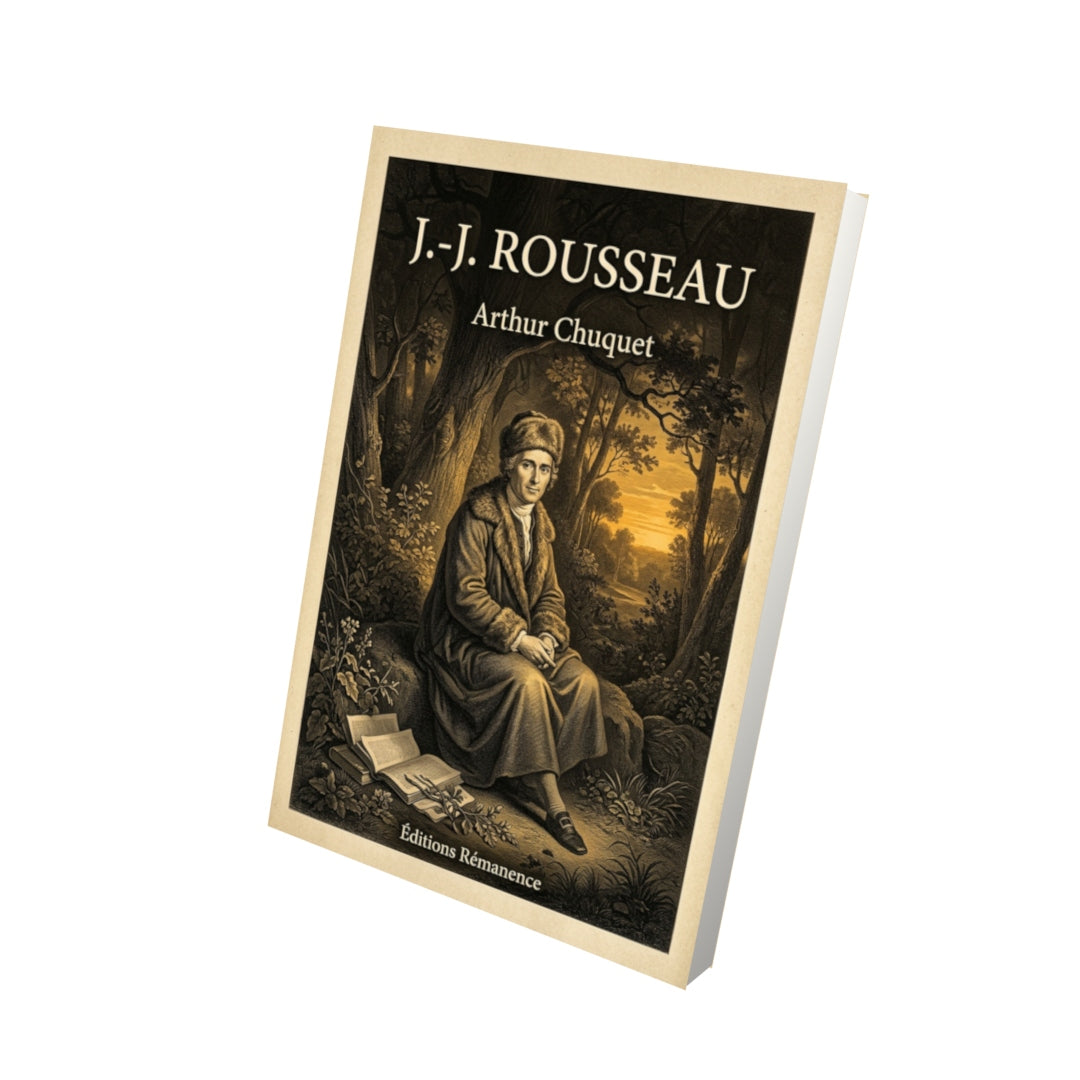 Livre J.-J. Rousseau par Arthur Chuquet - Vue 3D - Editions Remanence