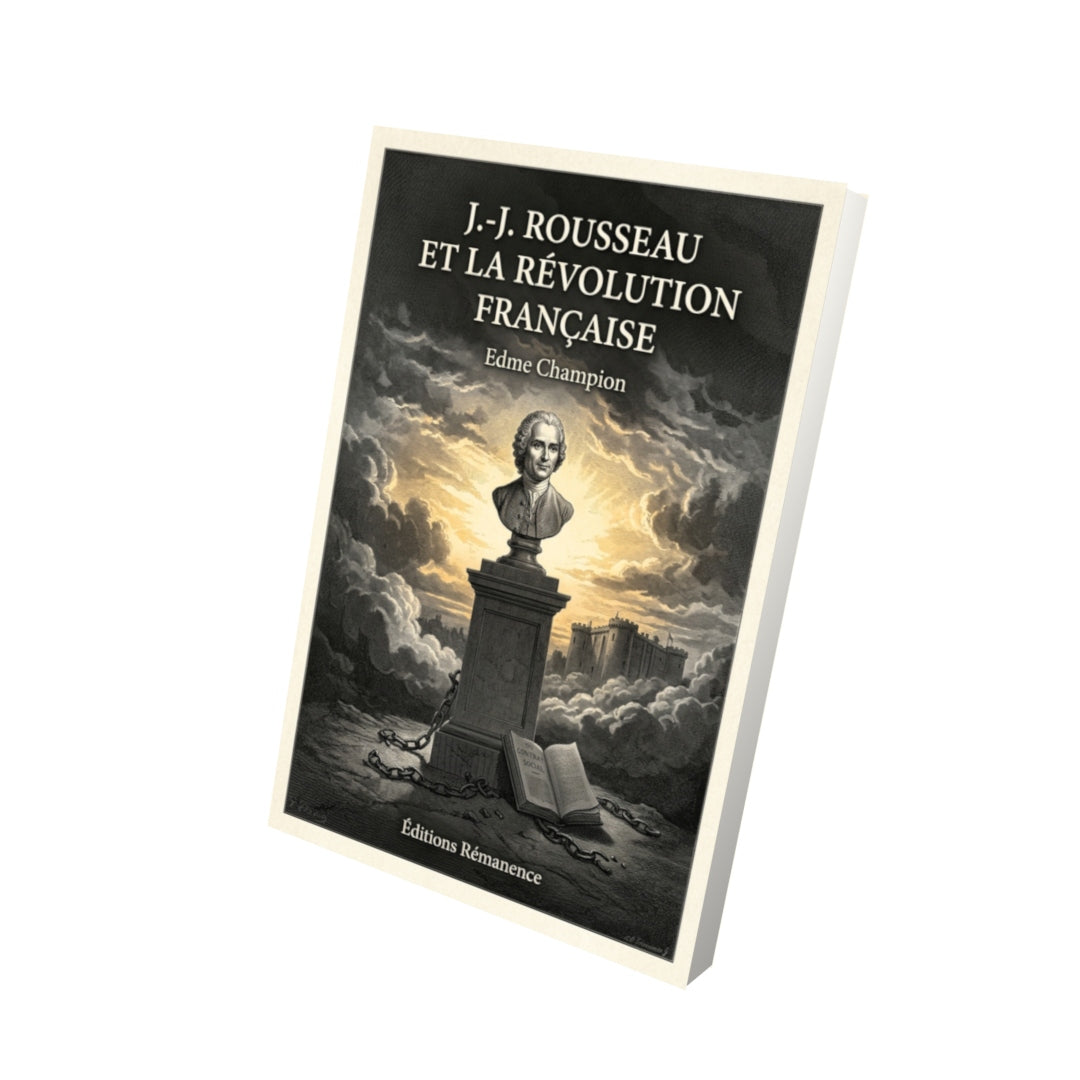 Livre J.-J. Rousseau et la Révolution française par Edme Champion - Vue 3D - Editions Remanence