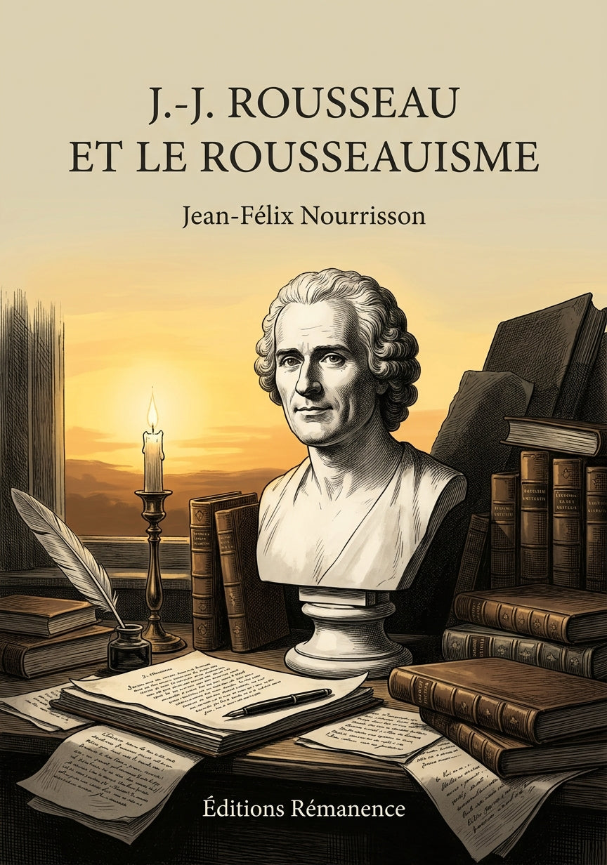 Livre J.-J. Rousseau et le Rousseauisme par Jean-Félix Nourrisson - Couverture - Editions Remanence