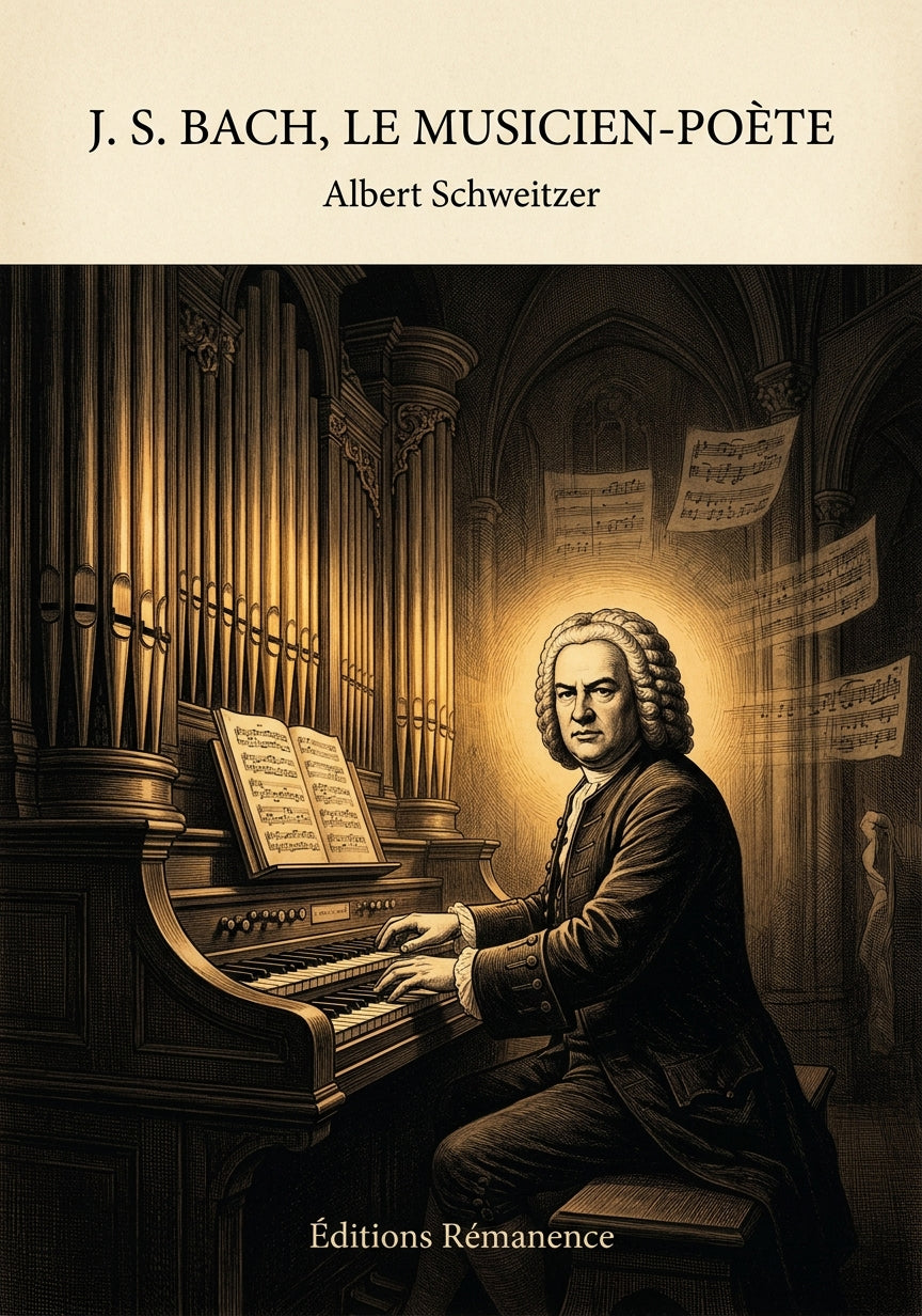 Livre J. S. Bach, le musicien-poète par Albert Schweitzer - Couverture - Editions Remanence