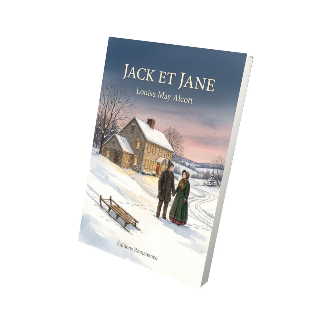Livre Jack et Jane par Louisa May Alcott - Vue 3D - Editions Remanence