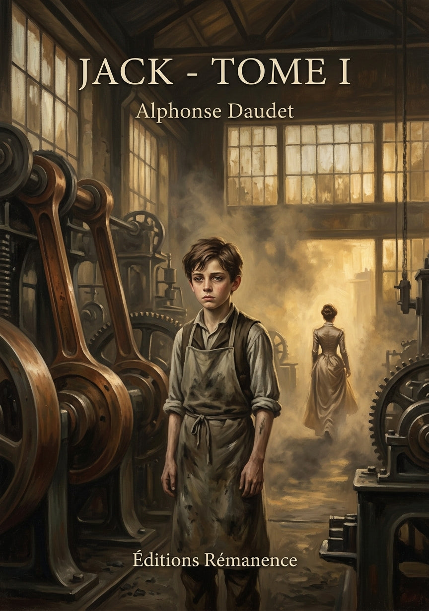 Livre Jack - Tome I par Alphonse Daudet - Couverture - Editions Remanence