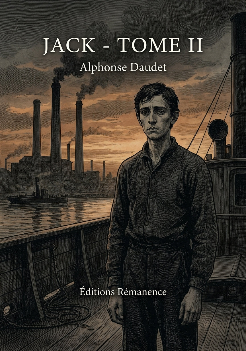 Livre Jack - Tome II par Alphonse Daudet - Couverture - Editions Remanence