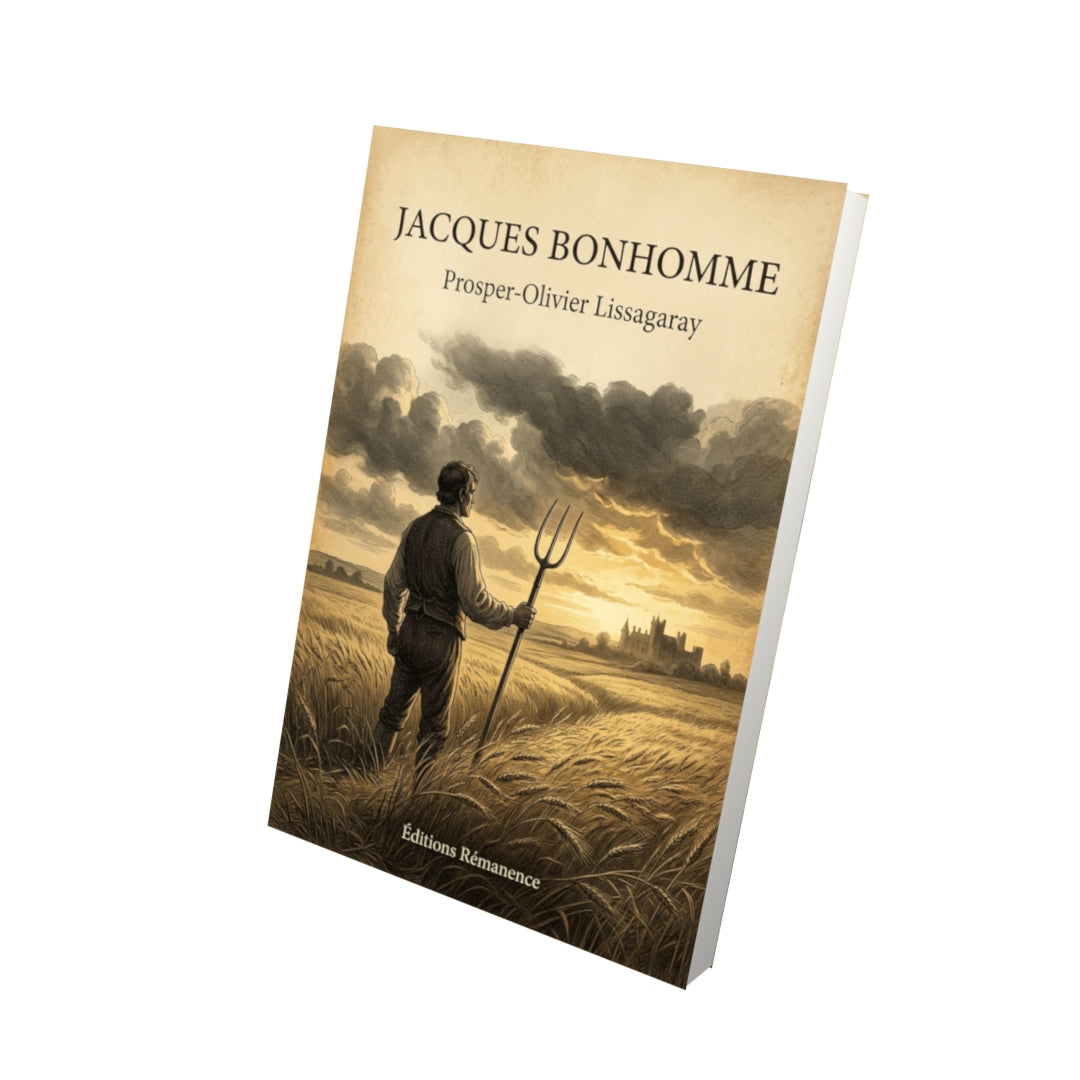 Livre Jacques Bonhomme par Prosper-Olivier Lissagaray - Vue 3D - Editions Remanence