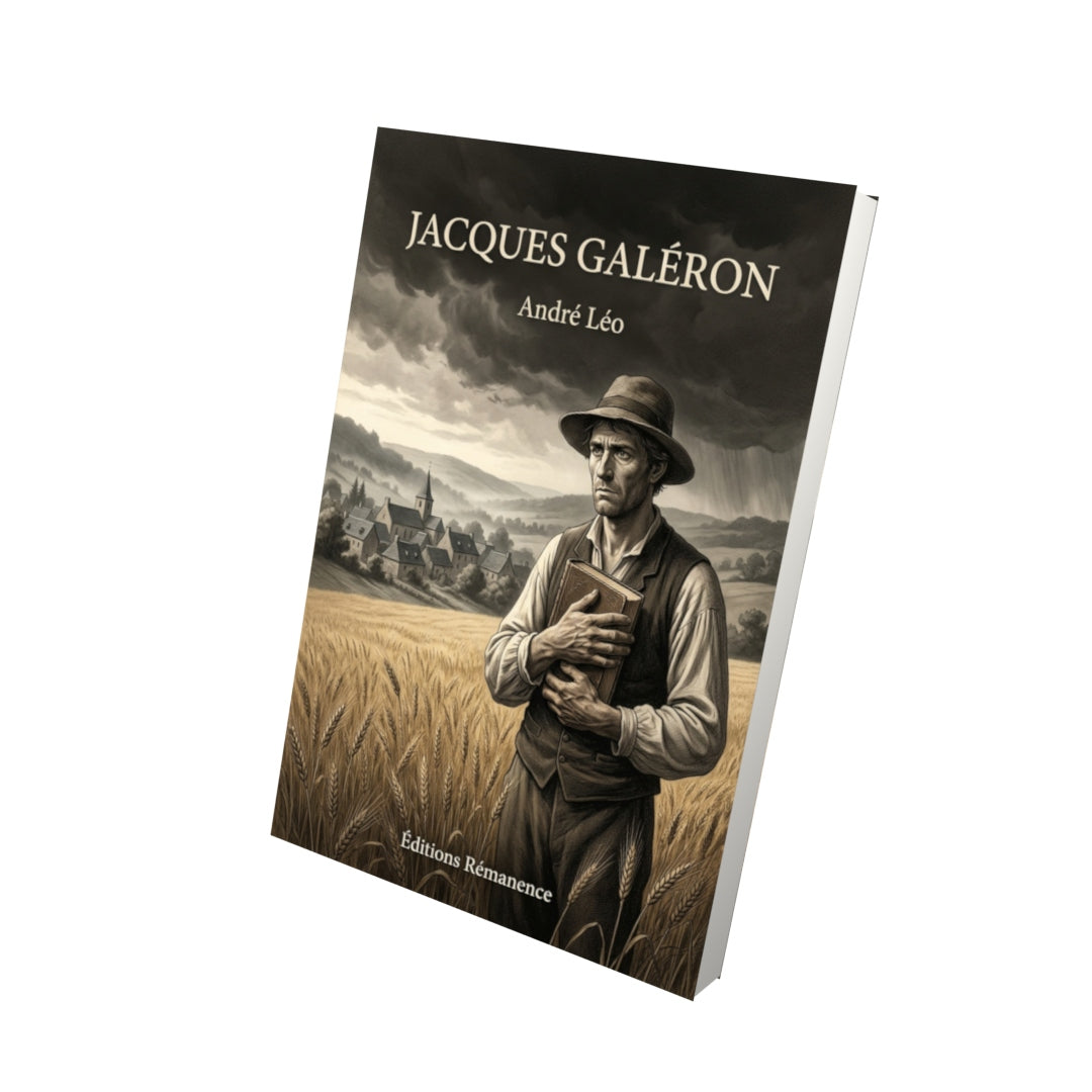 Livre Jacques Galéron par André Léo - Vue 3D - Editions Remanence