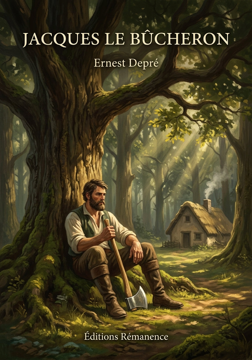 Livre Jacques le bûcheron par Ernest Depré - Couverture - Editions Remanence