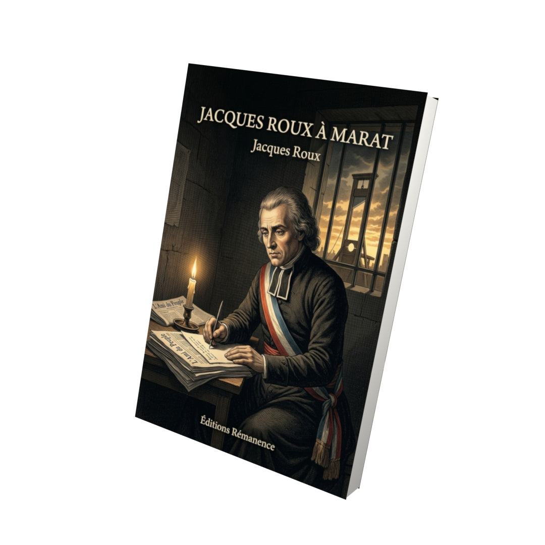 Livre Jacques Roux à Marat par Jacques Roux - Vue 3D - Editions Remanence