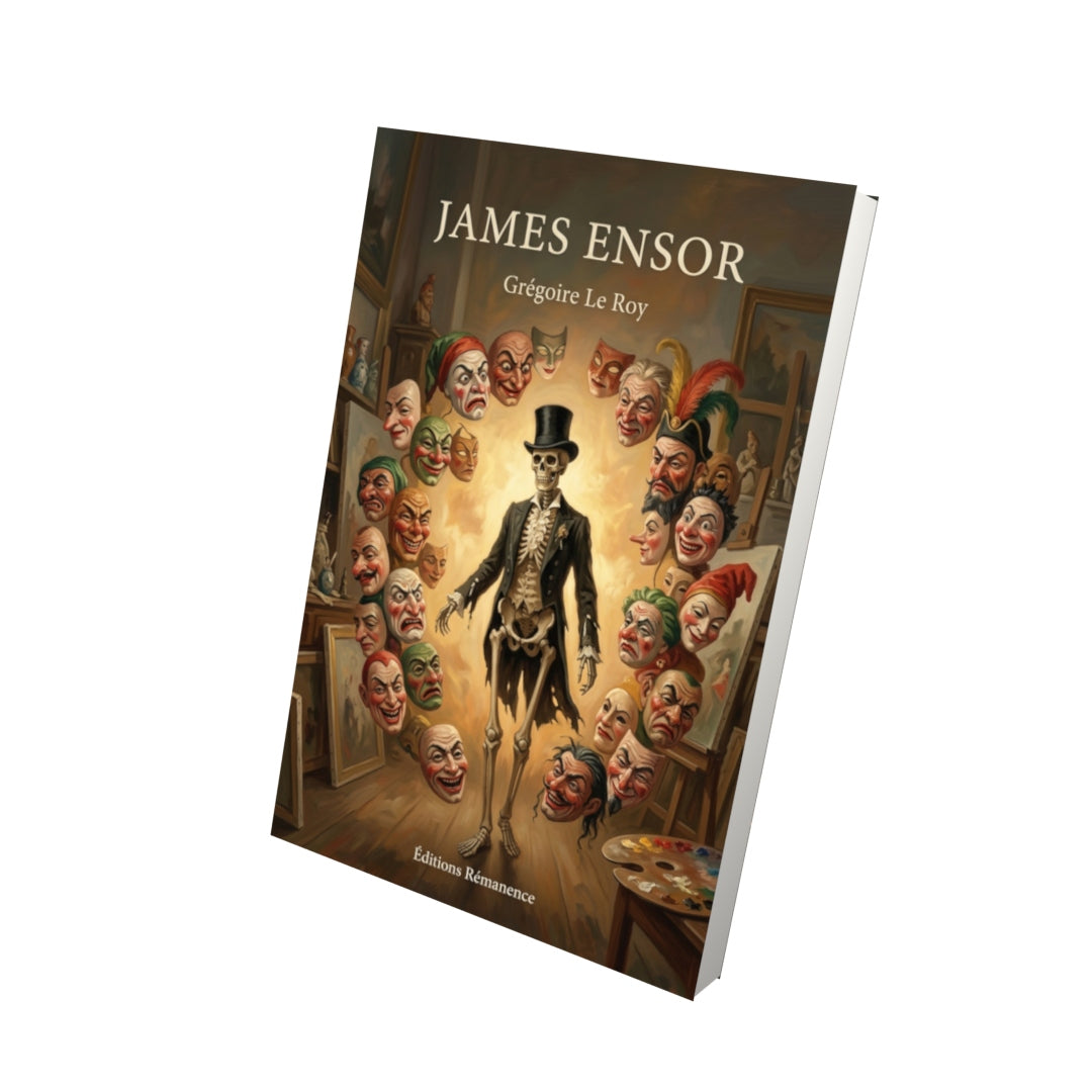 Livre James Ensor par Grégoire Le Roy - Vue 3D - Editions Remanence