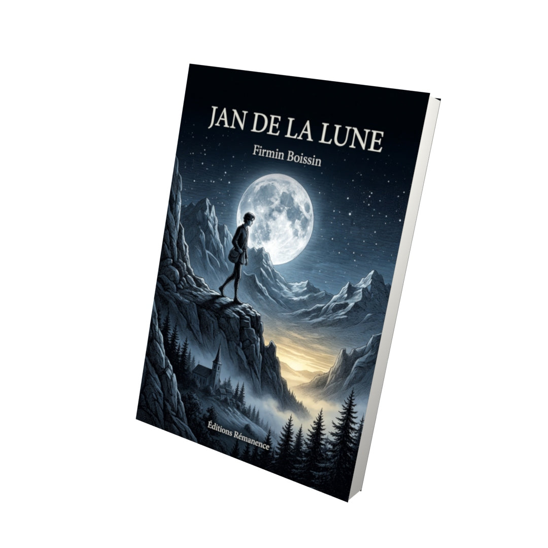 Livre Jan de la Lune par Firmin Boissin - Vue 3D - Editions Remanence