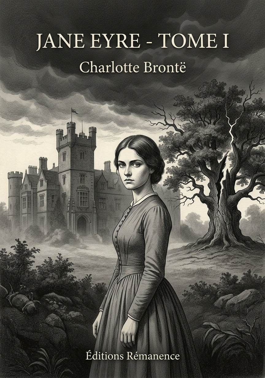 Livre Jane Eyre - Tome I par Charlotte Brontë - Couverture - Editions Remanence