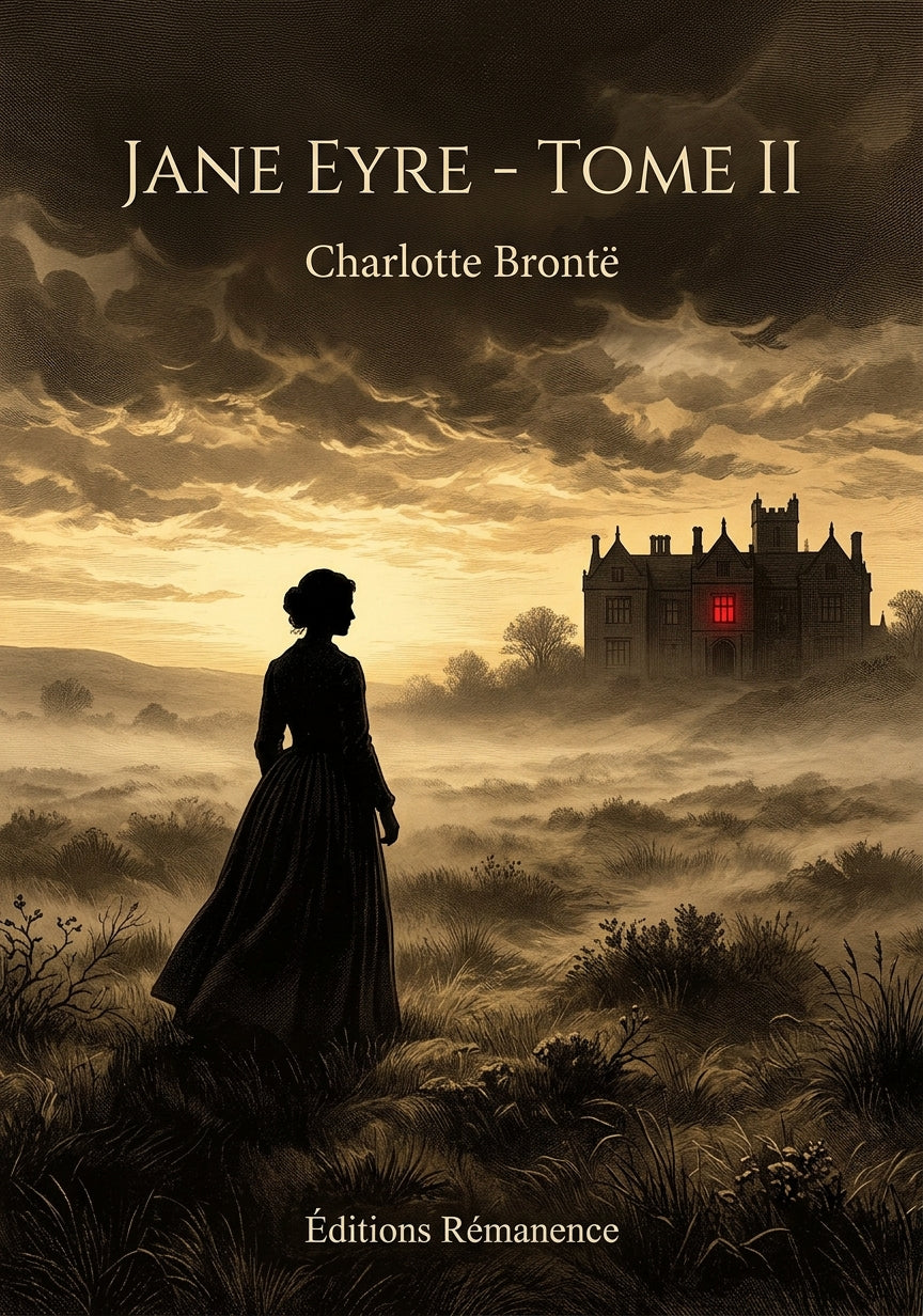 Livre Jane Eyre - Tome II par Charlotte Brontë - Couverture - Editions Remanence