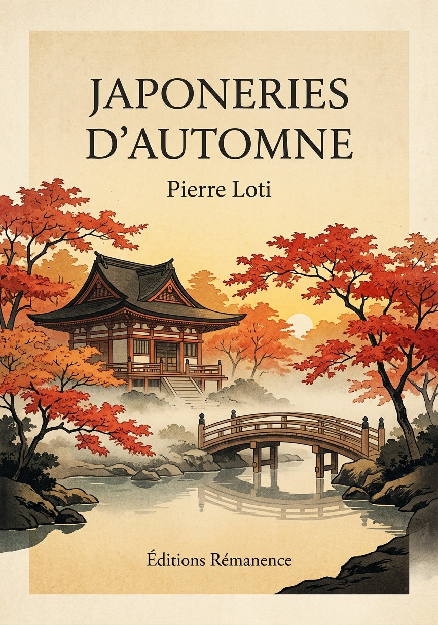 Livre Japoneries d’automne par Pierre Loti - Couverture - Editions Remanence