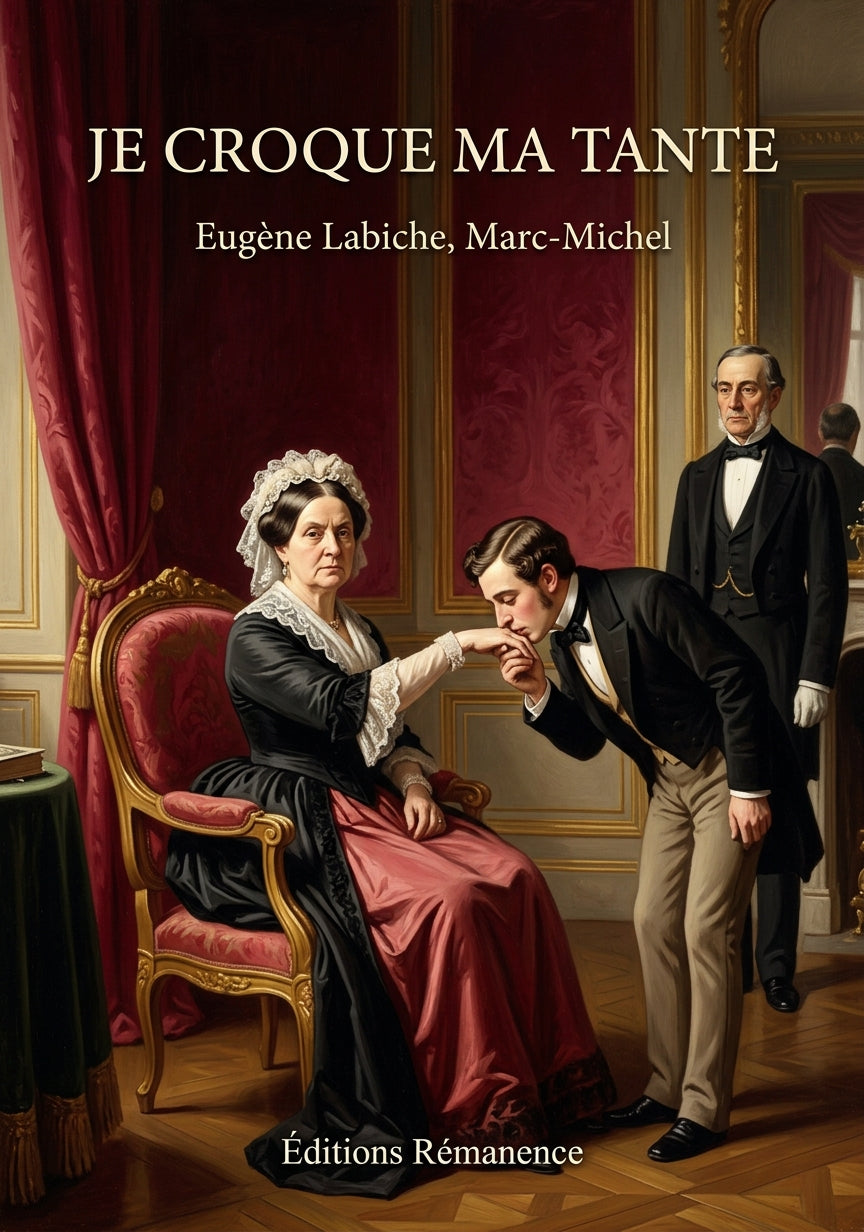 Livre Je croque ma tante par Eugène Labiche, Marc-Michel - Couverture - Editions Remanence
