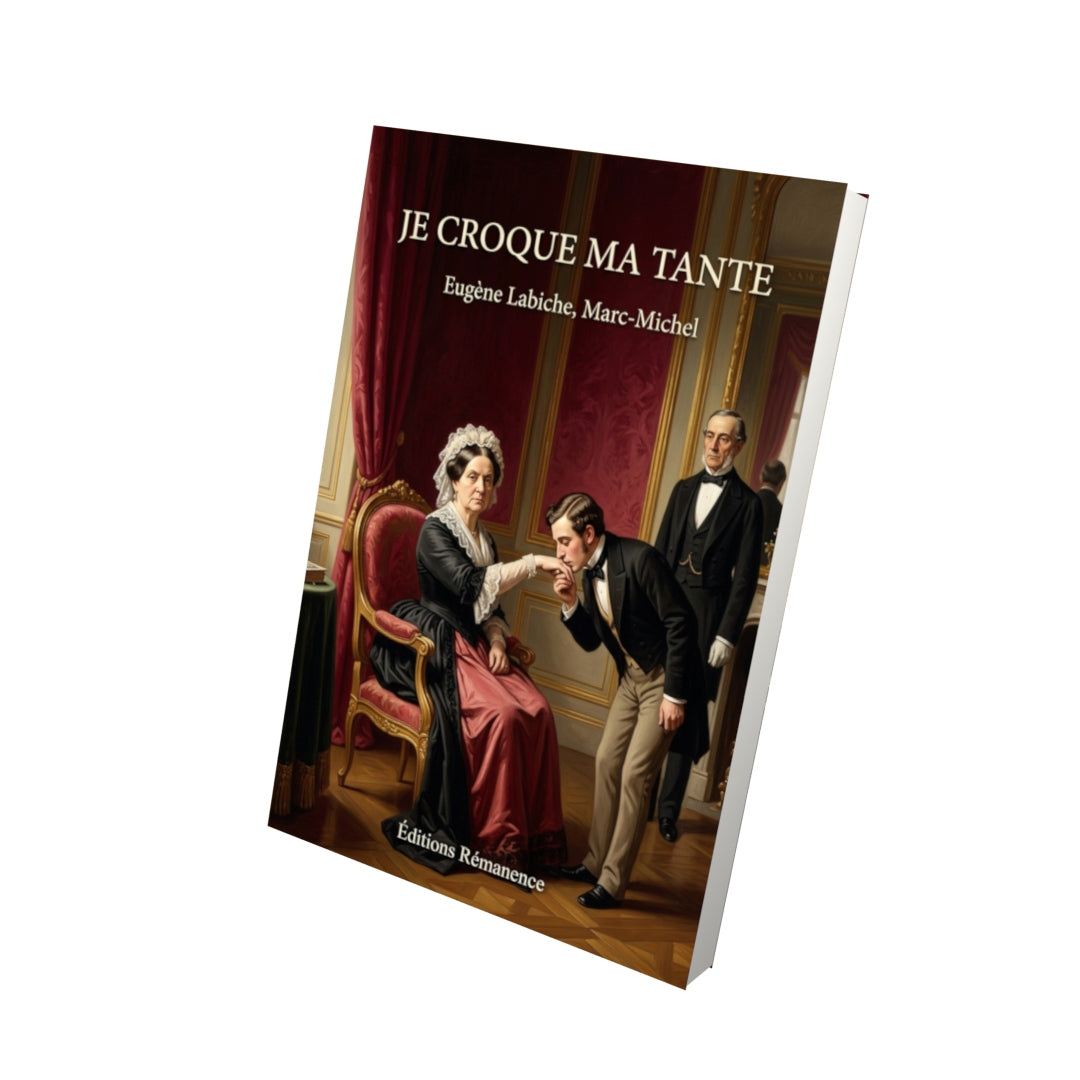 Livre Je croque ma tante par Eugène Labiche, Marc-Michel - Vue 3D - Editions Remanence