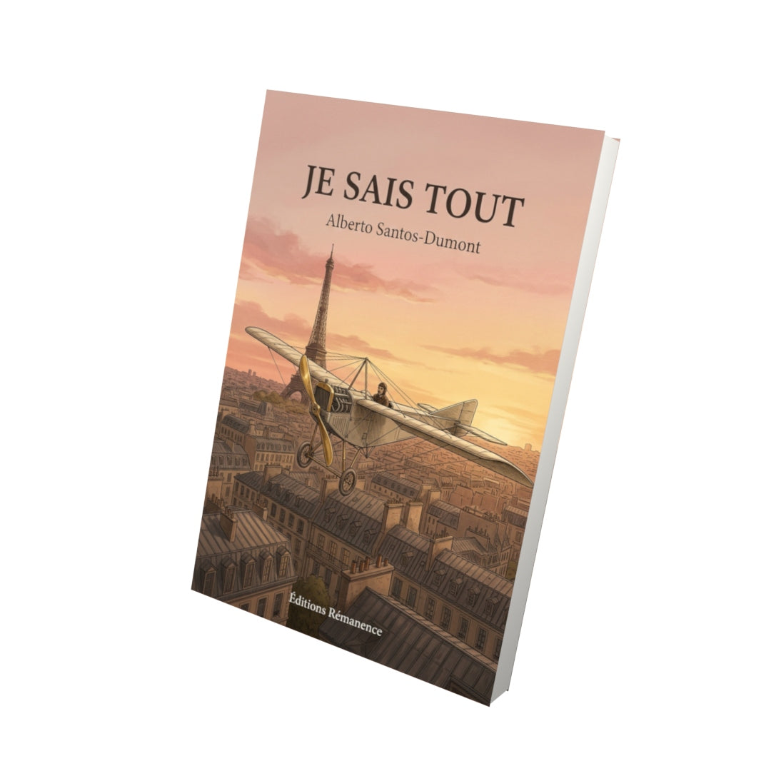 Livre Je sais tout par Alberto Santos-Dumont - Vue 3D - Editions Remanence