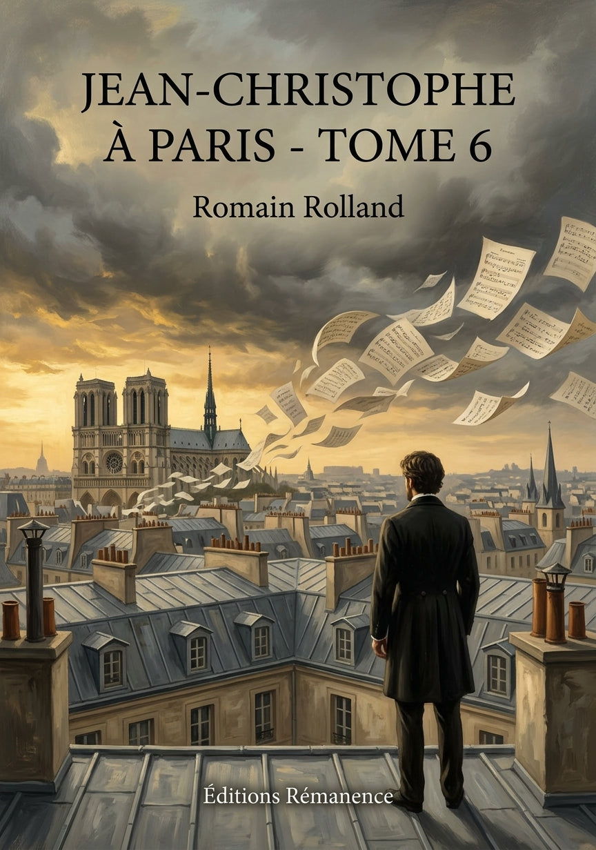 Livre Jean-Christophe à Paris - Tome 6 par Romain Rolland - Couverture - Editions Remanence
