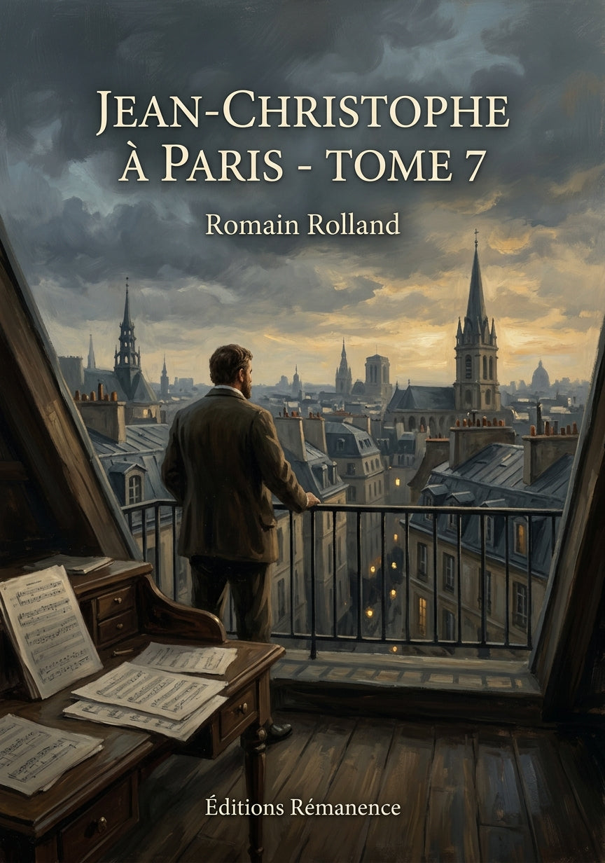 Livre Jean-Christophe à Paris - Tome 7 par Romain Rolland - Couverture - Editions Remanence