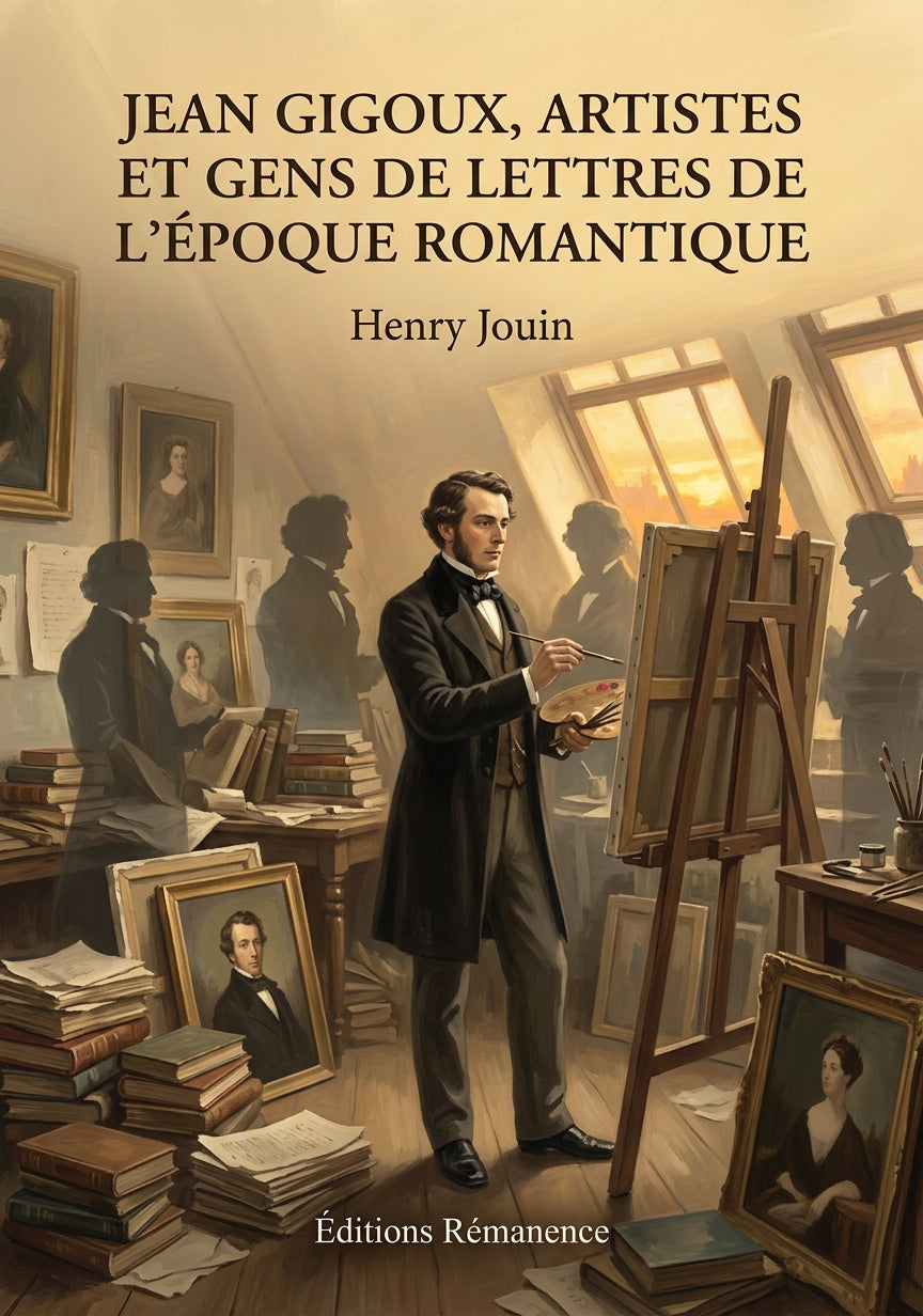 Livre Jean Gigoux, artistes et gens de lettres de l’époque romantique par Henry Jouin - Couverture - Editions Remanence