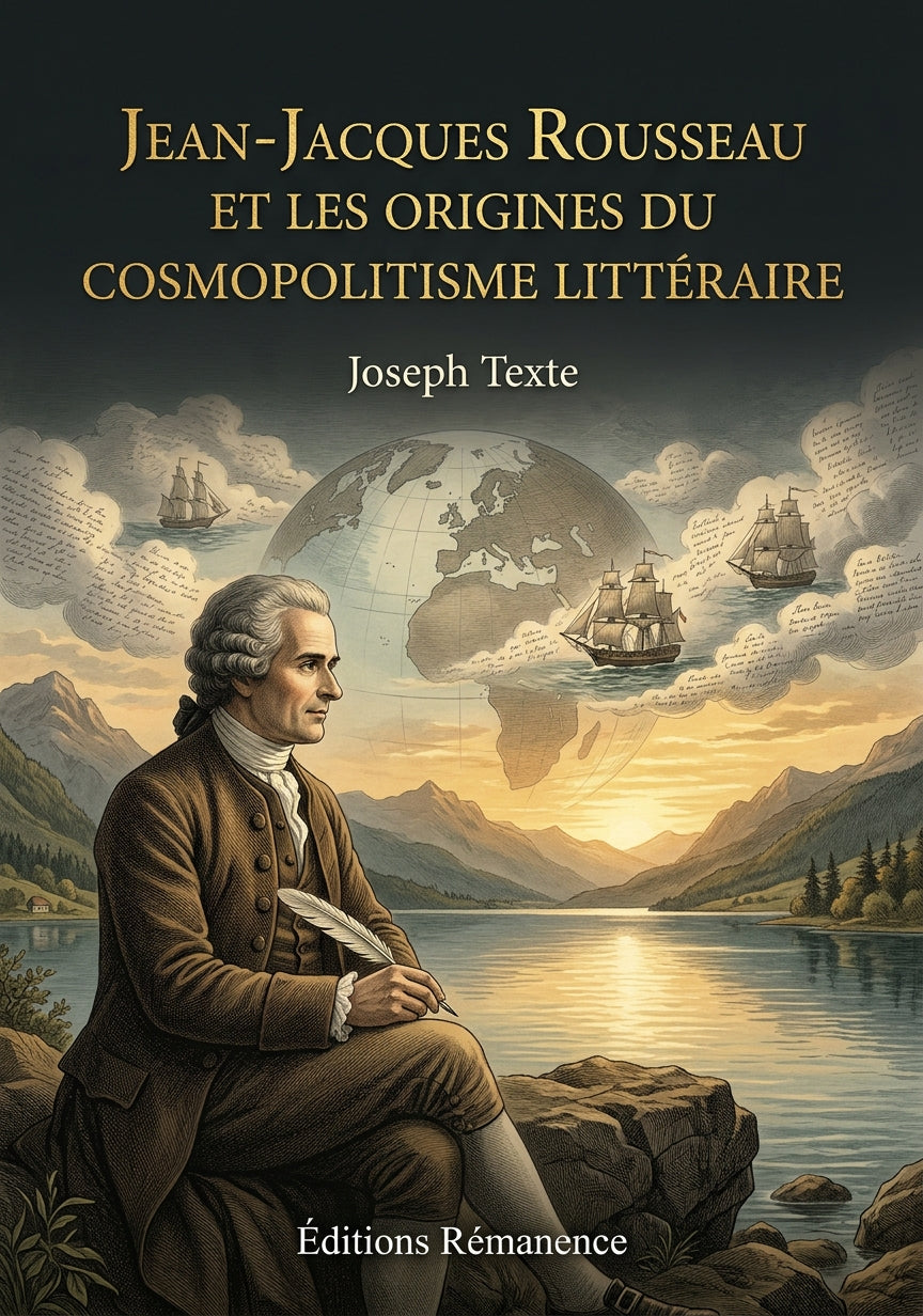 Livre Jean-Jacques Rousseau et les Origines du cosmopolitisme littéraire par Joseph Texte - Couverture - Editions Remanence