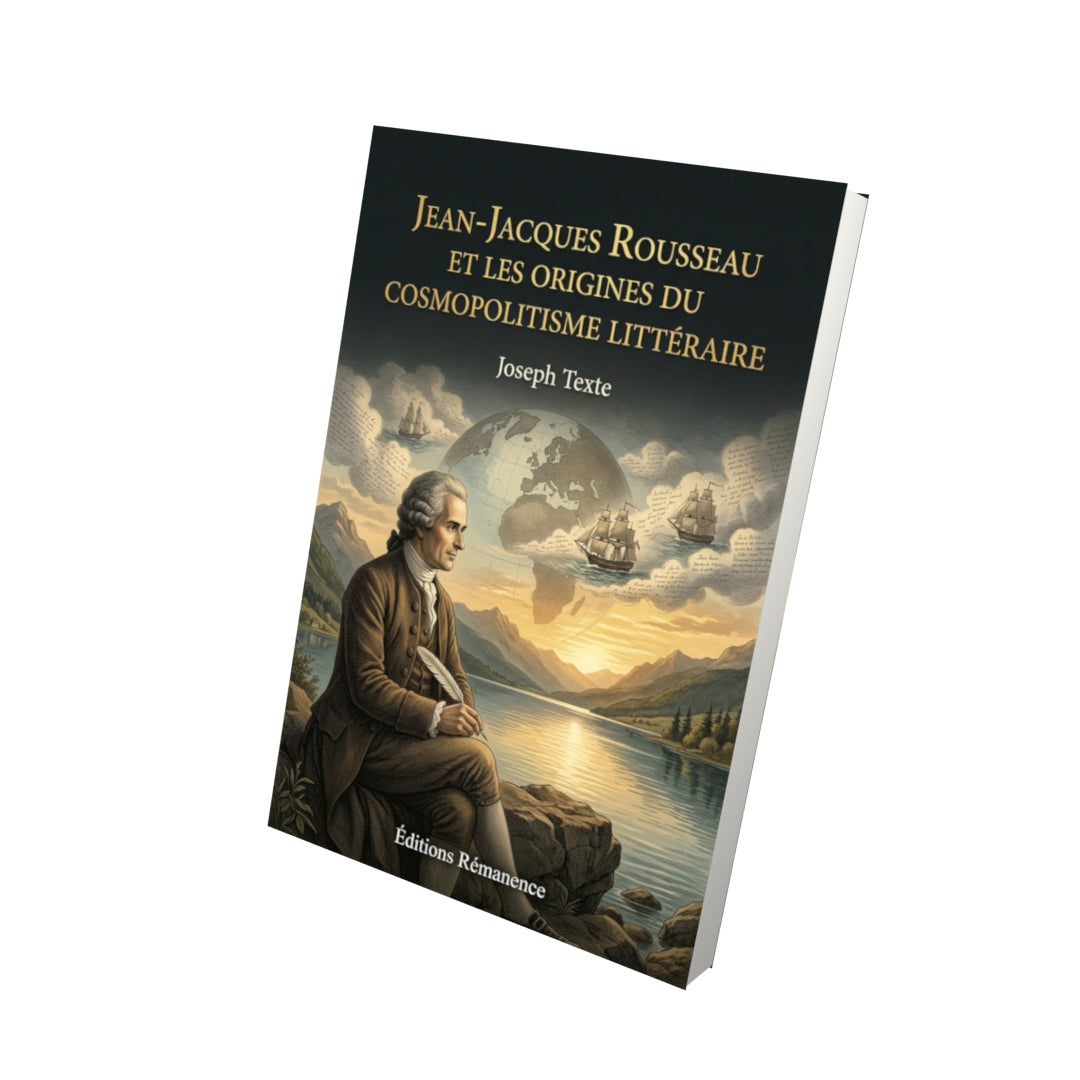 Livre Jean-Jacques Rousseau et les Origines du cosmopolitisme littéraire par Joseph Texte - Vue 3D - Editions Remanence