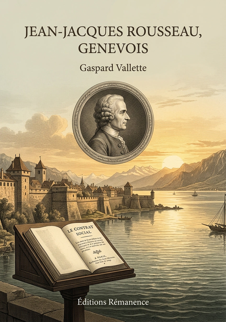Livre Jean-Jacques Rousseau, Genevois par Gaspard Vallette - Couverture - Editions Remanence