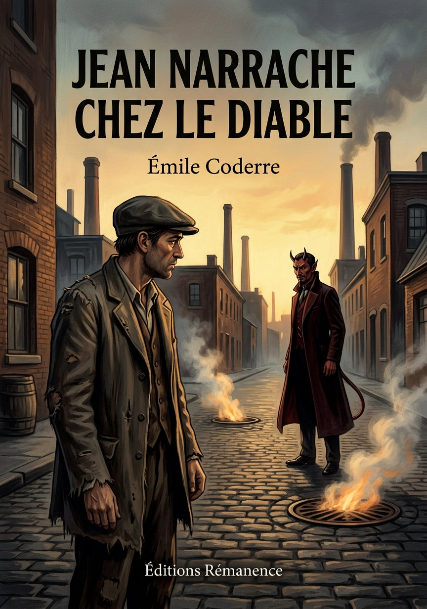 Livre Jean Narrache chez le diable par Émile Coderre - Couverture - Editions Remanence