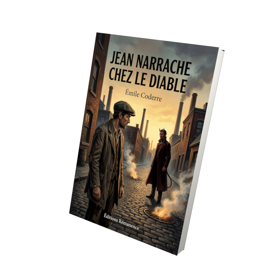 Livre Jean Narrache chez le diable par Émile Coderre - Vue 3D - Editions Remanence