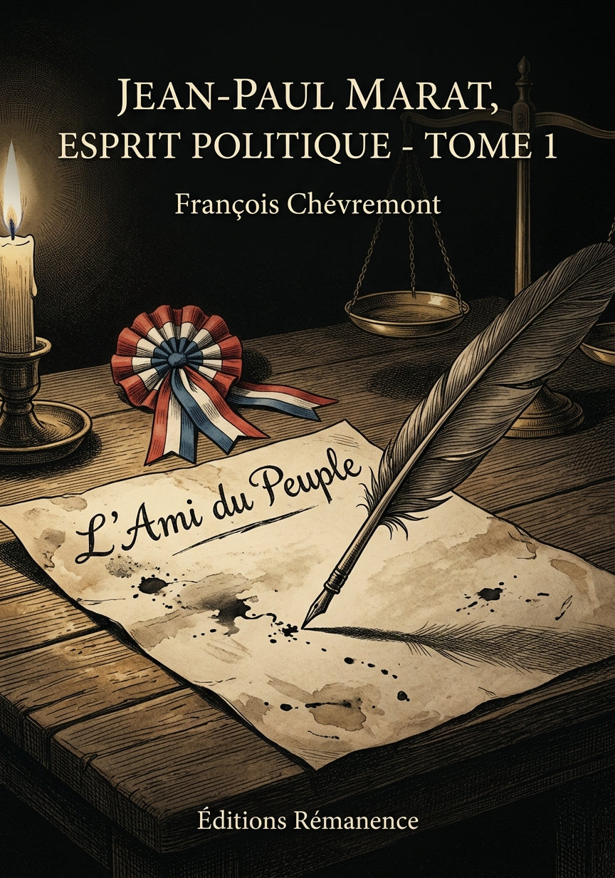 Livre Jean-Paul Marat, esprit politique - Tome 2 par François Chévremont - Couverture - Editions Remanence