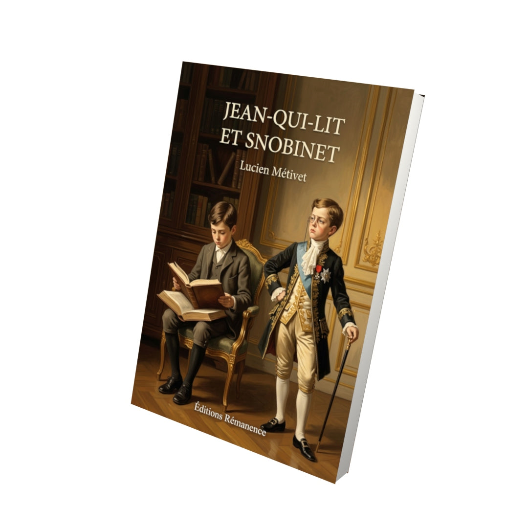 Livre Jean-qui-lit et Snobinet par Lucien Métivet - Vue 3D - Editions Remanence