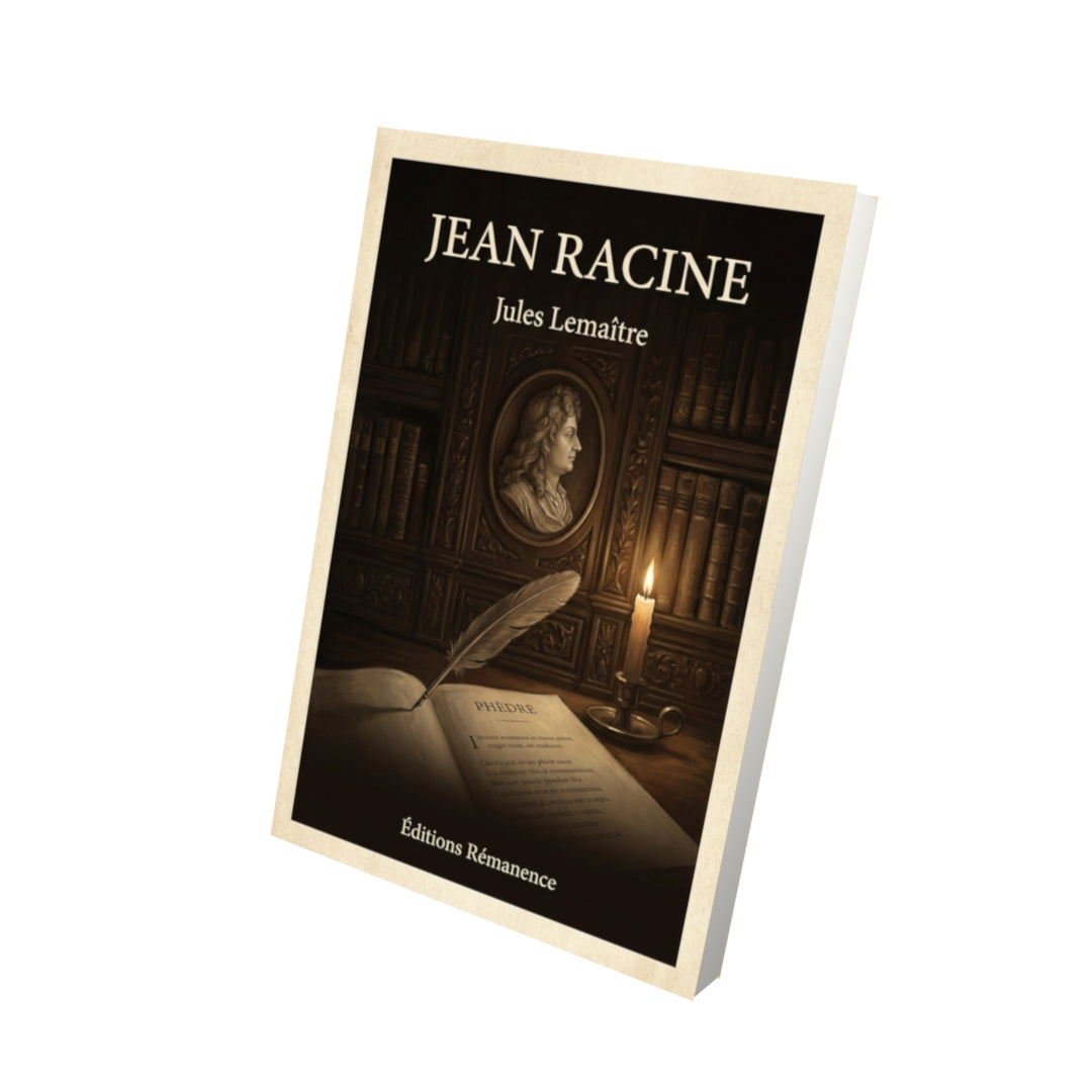 Livre Jean Racine - Jules Lemaître - Vue 3D - Editions Remanence