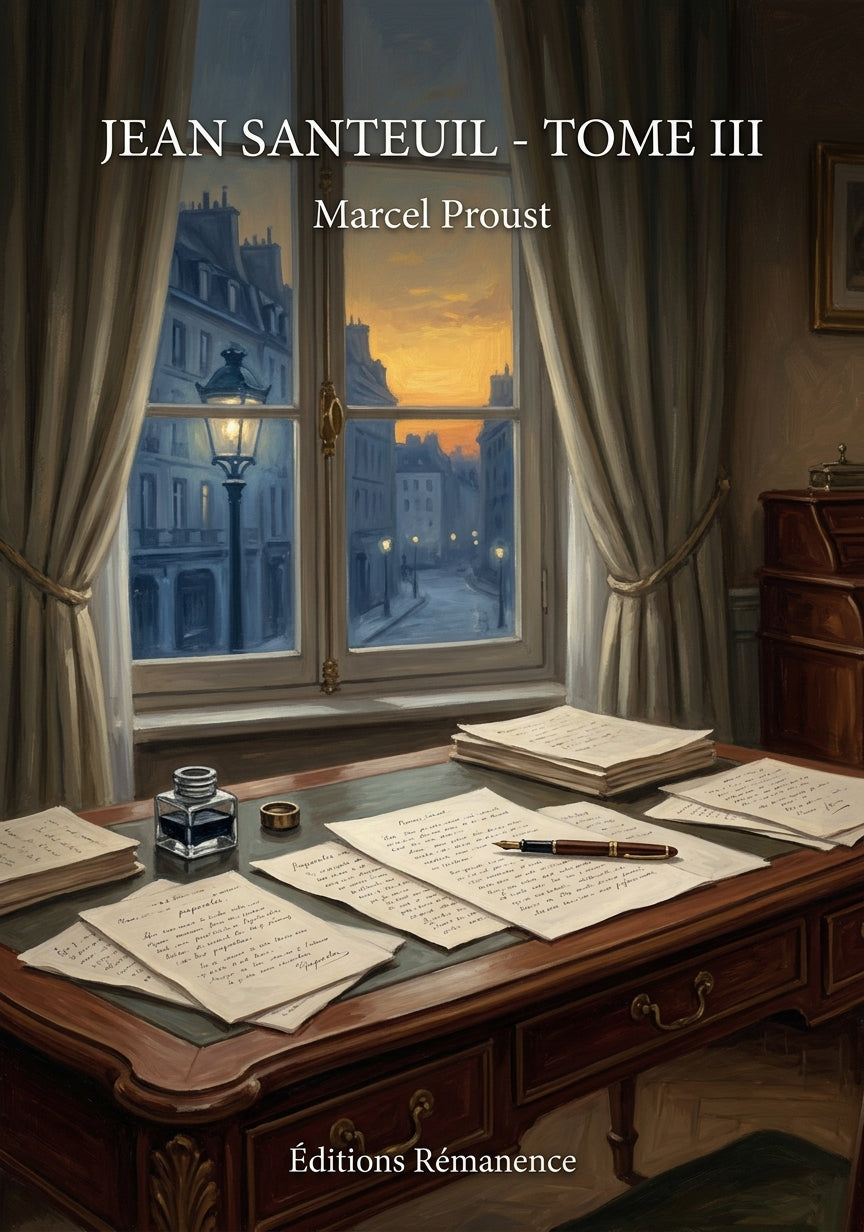 Livre Jean Santeuil - Tome III par Marcel Proust - Couverture - Editions Remanence