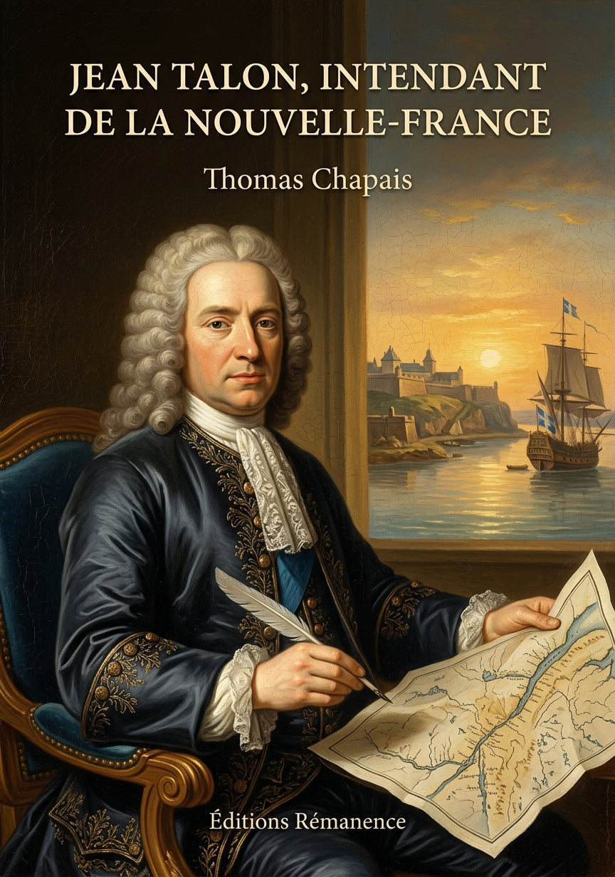 Livre Jean Talon, intendant de la Nouvelle-France par Thomas Chapais - Couverture - Editions Remanence