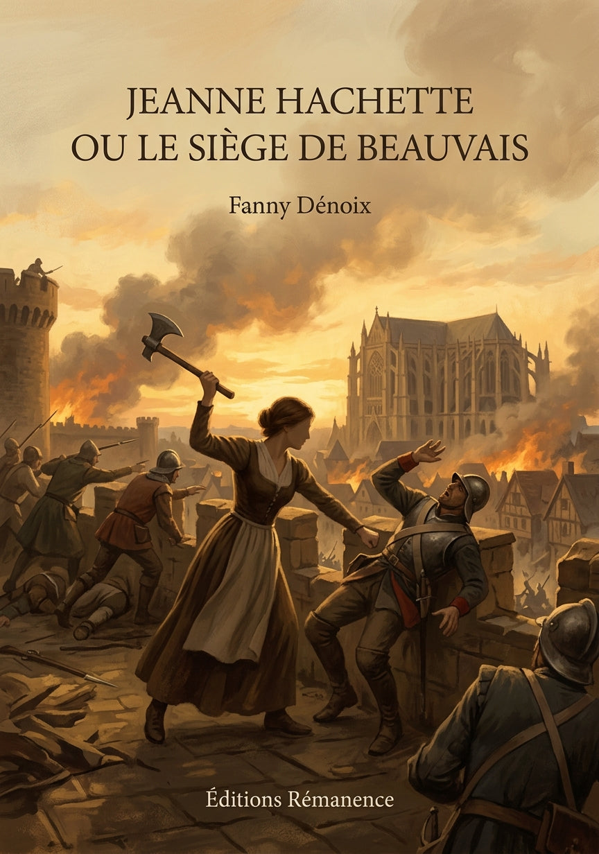 Livre Jeanne Hachette ou le Siège de Beauvais par Fanny Dénoix - Couverture - Editions Remanence