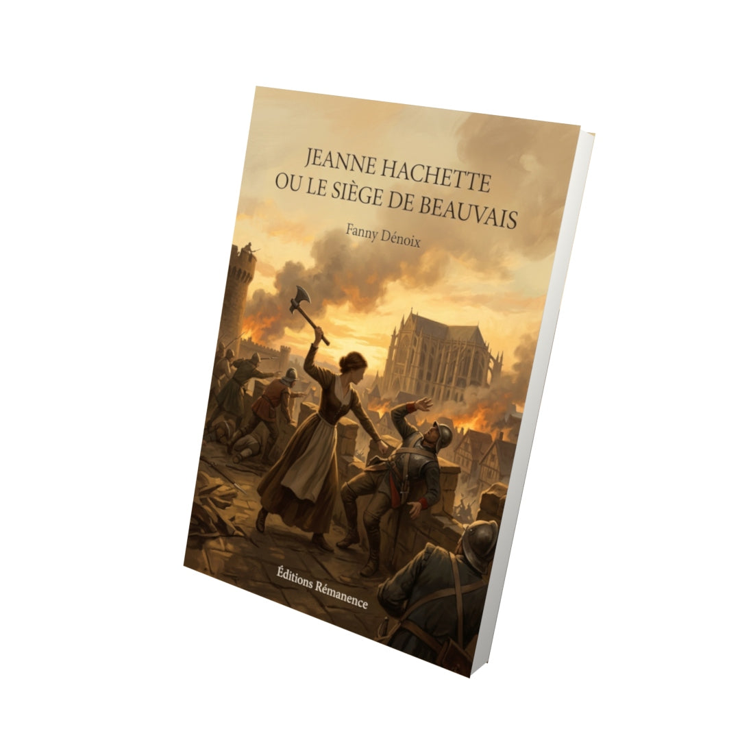 Livre Jeanne Hachette ou le Siège de Beauvais par Fanny Dénoix - Vue 3D - Editions Remanence