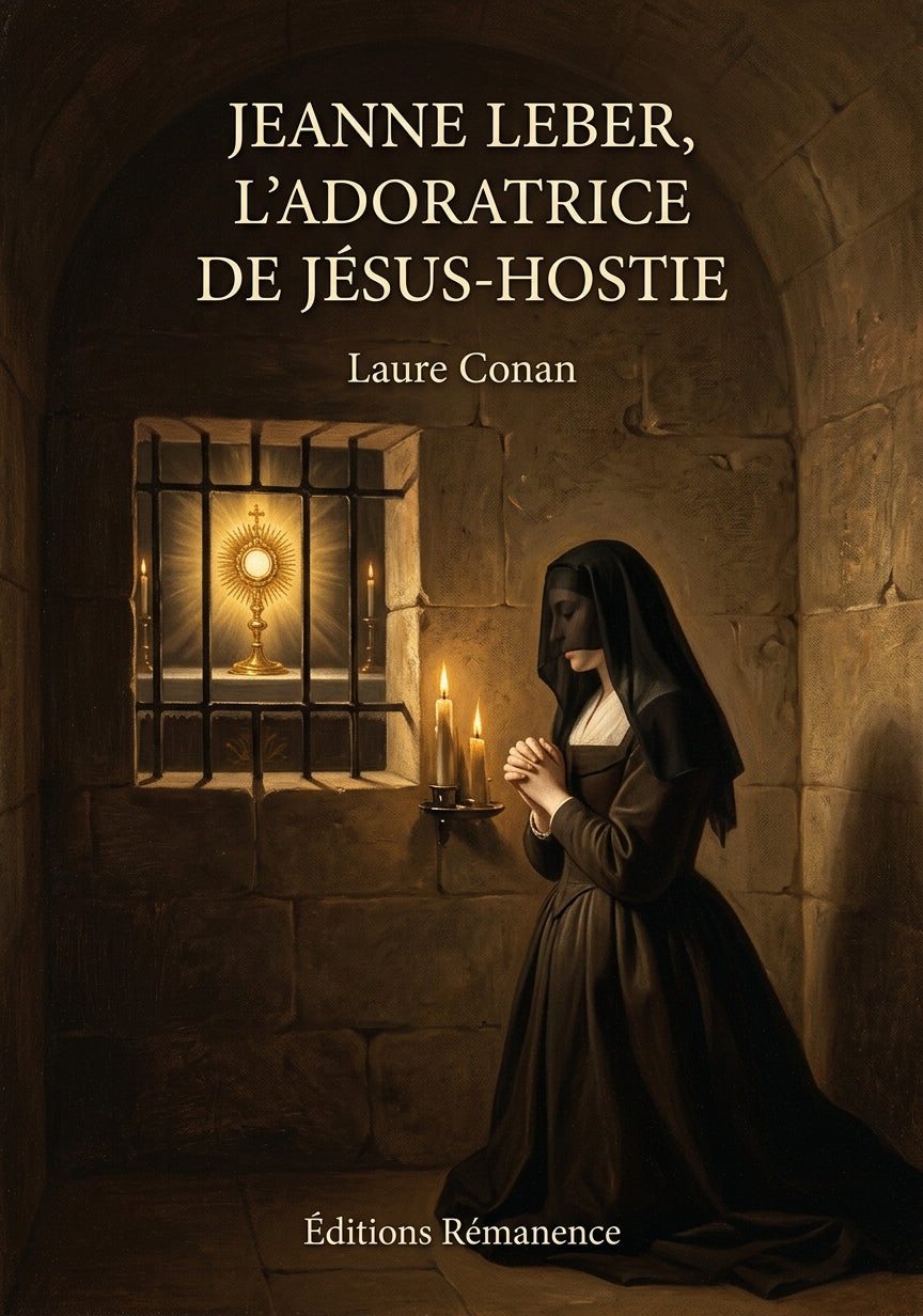 Livre Jeanne LeBer, l’adoratrice de Jésus-Hostie par Laure Conan - Couverture - Editions Remanence