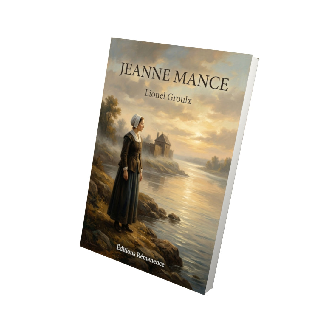 Livre Jeanne Mance par Lionel Groulx - Vue 3D - Editions Remanence