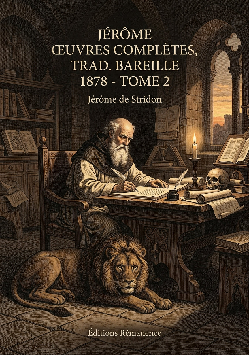 Livre Jérôme Œuvres complètes, trad. Bareille 1878 - Tome 4 par Jérôme de Stridon - Couverture - Editions Remanence