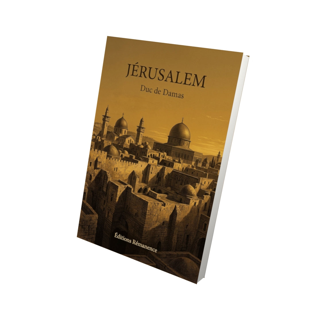 Livre Jérusalem - Duc de Damas - Vue 3D - Editions Remanence