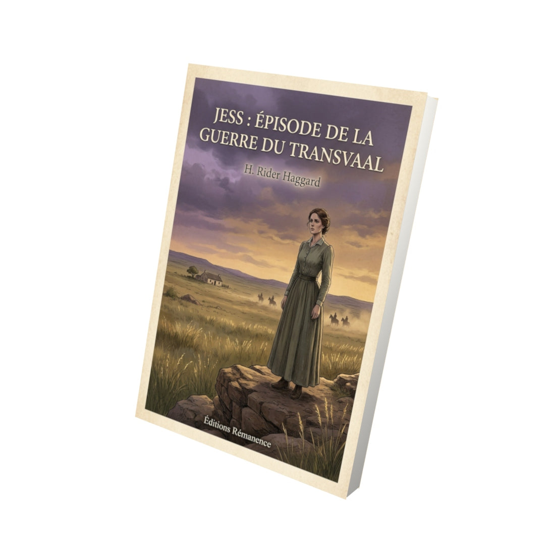Livre Jess : Épisode de la guerre du Transvaal - H. Rider Haggard - Vue 3D - Editions Remanence