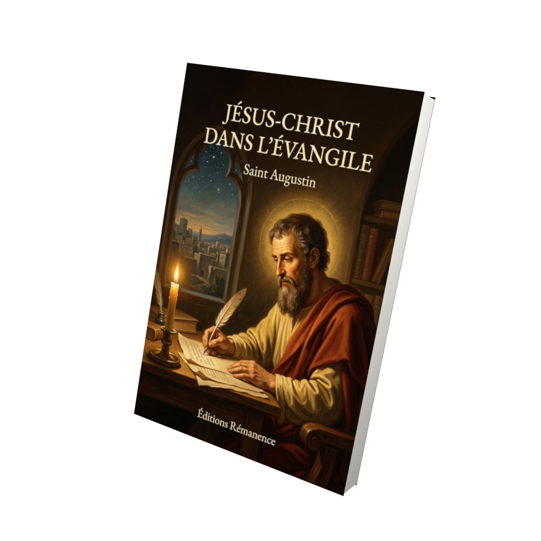 Livre Jésus-Christ dans l'Évangile - Saint Augustin - Vue 3D - Editions Remanence