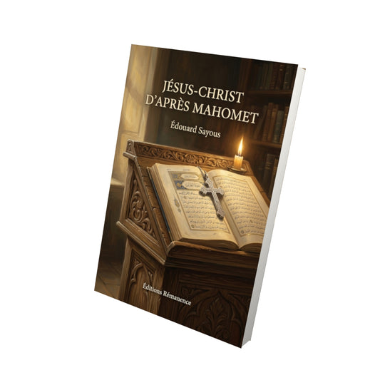 Livre Jésus-Christ d’après Mahomet par Édouard Sayous - Vue 3D - Editions Remanence