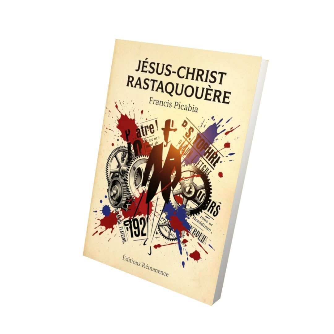 Livre Jésus-Christ rastaquouère par Francis Picabia - Vue 3D - Editions Remanence